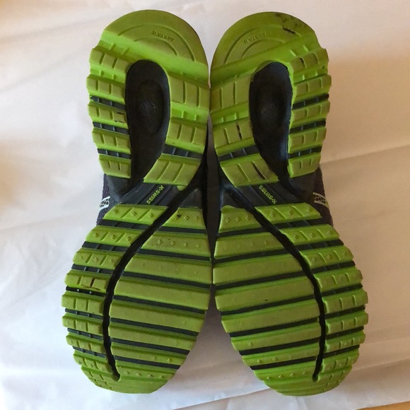 K-Swiss Gray and Green Athletic Shoes - Picture 6 of 7